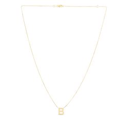 14K yellow gold "B" initial necklace<br><br>18 inches in length E Initial Necklace, B Initial Necklace, B Necklace, Jeremiah Valeska, E Initial, B Initial, A Initial, Helzberg Diamonds, Gold Girl