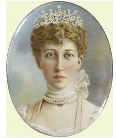 a portrait of a woman wearing a tiara