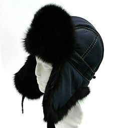 ♥♥HANDMADE USHANKA HAT, QUALITY REAL RABBIT FUR, BEAUTIFUL LOOK♥♥  LUXURY winter earflap man hat from super quality rabbit fur - Russian ushanka style- will be perfect winter wear and gift for any men, teenage boy or women, girl This very comfortable and worm man real rabbit fur hat is made from raincoat fabric and real rabbit fur, that is very soft to the skin, keeps warmth at the cold weather and protects from the cold wind. There is a quilted lining inside the ear flap aviator man rabbit avia Winter Windproof Hat With Short Brim, Windproof Winter Hats With Ear Flaps, Black Aviator Hat For Outdoor, Winter Aviator Hat With Plush Lining, Winter Outdoor Hat With Faux Fur Trim, Adjustable Faux Fur Lined Hat With Ear Flaps, Black Hats With Plush Lining And Ear Flaps, Winter Hats With Faux Fur Trim And Ear Flaps, Sheepskin Hats With Ear Flaps For Outdoor