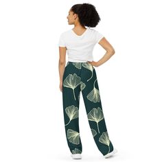 Get the comfort of pajamas in this stylish pair of wide-leg pants. With the adjustable waist and stretchy fabric, it’s like your favorite sweatpants but better. • Relaxed unisex fit • Practical side pockets • Elastic waistband with a white drawstring • Can be worn on the waist or on the hips • Premium knit mid-weight jersey fabric • 95% polyester, 5% elastane (fabric composition may vary by 1%) • Fabric weight: 6.19 oz/yd2 (210 g/m2) (weight may vary by 5%)Size guide WAIST (inches) HIPS (inches) Stretchy Fabric, Jersey Fabric, Wide Leg Pants, Fabric Weights, Pajama Pants, Pajamas, Wide Leg, Sweatpants, Elastic