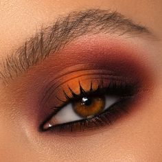 SUNRISE EYESHADOW PALETTE | Natasha Denona Brown Eye Makeup, Maquillage On Fleek, Orange Makeup, Beginners Eye Makeup, Cute Eye Makeup, Night Beauty, Eye Makeup Pictures, Brown Eye, Red Makeup