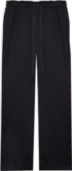 Black Sweatpants With Pockets And Straight Hem, Black Sweatpants With Side Pockets, Black Sweatpants With Side Pockets And Straight Hem, Black Fleece Sweats With Ribbed Waistband, Black Sweatpants With Ribbed Waistband And Straight Hem, Black Cotton Joggers, Black Cotton Joggers With Straight Hem, Sporty Black Joggers With Straight Hem, Black Athleisure Pants With Straight Hem