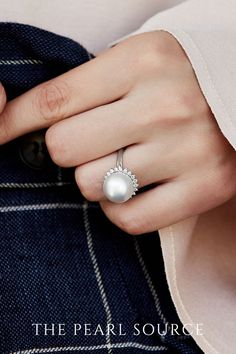 Discover timeless pearl jewelry for every occasion - elegance redefined with pearls. Make a statement or add classic sophistication to your daily outfits. Find your favorite pearl piece and shop now. Elegant White Gold Pearl Ring, Elegant Open Pearl Ring, Elegant Pearl White Open Ring, Elegant Pearl White Open Pearl Ring, White Pearl Drop Ring For Formal Occasions, Formal White Pearl Ring, Luxury Brilliant Cut Pearl Ring, Luxury Oval Pearl Ring, Exquisite Pearl Ring With Brilliant Cut