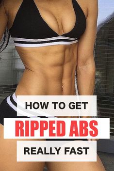 Abs In A Week, Ripped Abs Workout, Abs Workout For Men, Get Abs Fast, Abs For Women, Six Abs, How To Burn Fat