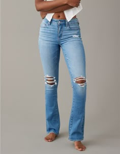 AE Stretch High-Waisted Skinny Kick Jean Spirit Jeans Ideas, Spirit Jeans, True Jeans, Comfy Summer Outfits, Womens Flare Jeans, Jeans Ideas, American Eagle Mom Jeans, Blouse Ideas, High Waisted Flares