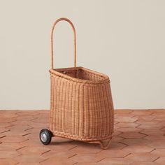 Pre-Order | Lulu Wicker Market Cart – Woven Shop Market Cart, Alice Waters, Cart Furniture, Farm To Table, Rolling Cart, Modern Vintage Home, White Wicker, Dining Benches, Office Inspiration