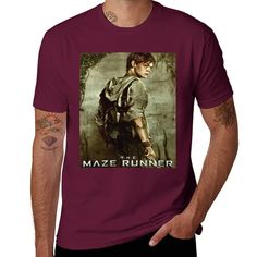 Graphics Slim Fit T Shirts for Men The Maze Runner - Newt Poster T-Shirt for A Boy Mens Clothing Maze Runner T Shirt, Affordable Men's Running T-shirt, Maze Runner, Summer Tops, Harajuku, Mens Shirts, Slim Fit, Mens Outfits, Mens Tshirts