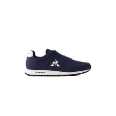 Brand: Le Coq Sportif Gender: Men Type: Sneakers Season: Spring/Summer PRODUCT DETAIL • Color: blue • Pattern: print • Fastening: laces • Sole: rubber • Lining: textile • Size (cm): 3 • Details: -sporty COMPOSITION AND MATERIAL • Composition: -33% synthetic -67% fabric Blue Lace-up Sneakers With Logo Print, Casual Blue Sneakers With Logo Print, Casual Running Shoes With Logo Print For Streetwear, Casual Running Shoes With Logo Print, Urban Blue Sneakers For Running, Urban Blue Sneakers For Jogging, Navy Low-top Casual Running Shoes, Casual Navy Low-top Running Shoes, Navy Casual Low-top Running Shoes