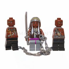 Lego Custom The Walking Dead Michonne with by Demonhunterbricks, £12.99 The Walking Dead Michonne, Walking Dead Art, Walking Dead Zombies, Lego Mecha