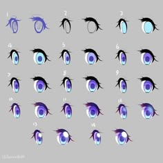 an image of various eyes with different shapes and sizes