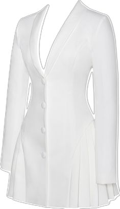 Elegant Semi-formal Blazer With Covered Buttons, Elegant Office Blazer Dress With Structured Boning, Elegant Structured Blazer Dress For Formal Occasions, Luxury Tailored Skirt Suit For Formal Occasions, Tailored Luxury Skirt Suit For Formal Occasions, Chic Formal Blazer Dress With Structured Boning, Elegant Blazer Dress With Notch Lapel And Structured Boning, White Semi-formal Blazer Dress With Lapel Collar, Elegant Single Breasted Blazer Dress For Formal Occasions