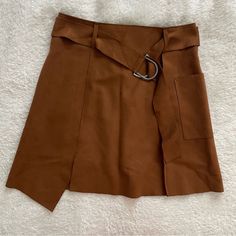 J.O.A. Faux Suede Skirt From Nordstrom. Nwot. Size Small In Camel. Will Fit Size 4-6. Forms With Loop Belt. Asymmetrical Hemline. Brown Suede. Fall High-waist Mini Skirt With Belt, Fall High Waist Mini Skirt With Belt, Fall Skirt With Belt For Night Out, Casual Belted Mini Skirt For Fall, Brown Asymmetrical Skirt For Workwear, Fall Denim Skirt With Belt Loops, Casual Belted Skirt For Fall, Casual Mini Skirt With Belt For Fall, Casual Fall Skirt With Belt