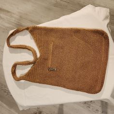 Crocheted The Sak Taupe/Tan Shoulder Bag. It Is In New Condition. This Is A Great Large Bag With 1 Pocket On The Inside And 1 On The Outside. Tan Shoulder Bag, The Sak, Large Bag, Shoulder Bags, Bag Lady, Shoulder Bag, Crochet, Fast Delivery, Full Service