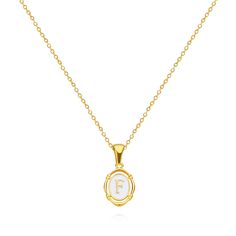 Discover Timeless Elegance Introducing the quintessence of sophistication and style: our Golden Drip Oil Letter Pendant Necklace, tailored for the modern woman. Crafted with precision and care, this exquisite piece embodies grace and exclusivity, making it an essential addition to your jewelry collection. Perfect for banquets, parties, or elevating everyday attire, it’s the ultimate expression of fashion-forward elegance. Product Features Made with high-quality stainless steel and featuring innovative drip oil technology, each pendant showcases a unique letter design, allowing you to personalize your style. The classic O-chain complements the shimmering gold-tone pendant, creating a harmonious and stylish ensemble that's sure to catch the eye. Metal Type: Stainless Steel Necklace Type: Pen Formal Initial Pendant Necklace, Elegant Personalized Charm Necklace For Formal Occasions, Elegant Personalized Charm Necklace For Formal Events, Formal Initial Pendant Necklace With Clavicle Chain, White Initial Pendant Necklace For Formal Occasions, Elegant Personalized Oval Pendant Necklace, Elegant Initial Pendant Necklace For Formal Occasions, Elegant Initial Necklace With Clavicle Chain, Elegant Formal Initial Necklace With Adjustable Chain