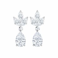 Pear and Marquise Earrings Diamond Earrings Tiffany, Pear Diamond Earrings, Earrings Tiffany, Marquise Earrings, Marquise Cut Diamond, Marquise Diamond, Pear Diamond, Girly Jewelry, Marquise Cut