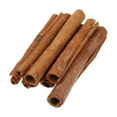 cinnamon sticks on a white background