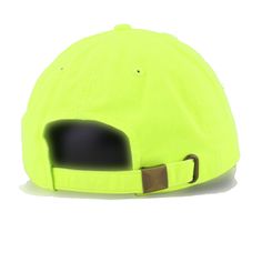 Adding Neon Yellow to anything will instantly make it sportier. Made from durable cotton with pinpoint distressing to give it a vintage flair, which we highly recommend in the dad hat style. We’ve searched high and low for the best premium basics in the country and this is it. High in quality at the right price. This dad hat sacrifices nothing. A favorite at Hat Heaven headquarters for a myriad of reasons, we can’t sing enough praises about these dad hats. Hat Material: 100% CottonCrown: KBE Neo Yellow Snapback Sports Hat, Yellow Trucker Hat For Sports, Casual Yellow Adjustable Fitted Hat, Casual Adjustable Yellow Fitted Hat, Yellow Cotton Snapback Baseball Cap, Yellow Dad Hat For Summer, Yellow Baseball Cap Dad Hat, Yellow Dad Hat Baseball Cap For Summer, Yellow Curved Brim Baseball Cap For Sports