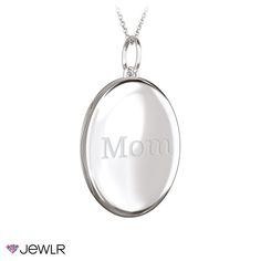 Beautiful and classic, this oval locket necklace features places for two photos and a snap-clasp closure. Personalize yours with meaningful engravings and upload your photos to be printed and inserted, or add your own at home. This treasured keepsake pendant is available in sterling silver, 18K gold-plated silver, and 10K white or yellow gold with a choice of matching chains.

We will print your photos on your choice of photo-quality paper or sterling silver metal, cut them to fit, and carefully Classic Locket Necklace With Polished Finish For Anniversary, Classic Oval Pendant Jewelry With Engraving Option, Elegant Oval Jewelry For Personalized Gift, Classic Personalized Oval Pendant Necklace, Classic Personalized Oval Pendant Jewelry, Classic Oval Pendant Personalized Necklace, Keepsake Oval Pendant Jewelry With Polished Finish, Oval White Gold Jewelry For Keepsake, Engraved Round Locket Necklace For Mom