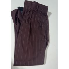 Thanks For Shopping Our Store! Please Ask Any Questions You May Have! Pinstripe Tapered Leg Business Bottoms, Formal Red Bottoms With Welt Pockets, Burgundy Workwear Bottoms With Pockets, Red Formal Bottoms With Welt Pockets, Burgundy Full-length Pants For Work, Burgundy Full Length Workwear Pants, Burgundy Full Length Work Pants, Burgundy Full-length Bottoms For Workwear, Burgundy Full Length Bottoms For Workwear