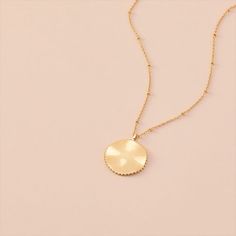 Gorjana Jewelry | Compass Coin Necklace – gorjana Dainty Coin Pendant Necklace For Everyday, Dainty Everyday Necklace With Coin Pendant, Brass Necklaces With Coin Pendant, Brass Necklaces With Coin Pendant In Round Disc Shape, Dainty Coin Pendant Necklace, Dainty Necklace With Coin Pendant, Dainty Tarnish Resistant Medallion Pendant Necklace, Yellow Gold Medallion Necklace With Delicate Chain, Dainty Tarnish-resistant Pendant Medallion Necklace