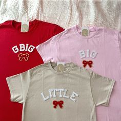 Now available in our Etsy Shops! Tags: Sorority Family Shirts, Big Little Reveal, Big little shirts, big little, big little gift, sorority, coquette shirts, greek life, big little tops, big little theme, sorority family, big little basket, custom sorority, sorority fam shirts, sorority crop top Coquette Shirts, Big Little Shirts Sorority, Big Little Reveal Shirts, Sorority Family Shirts, Big Little Quotes, Sorority Family, Little Gifts Sorority, Greek Letter Shirts, Big Little Basket