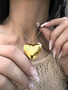 Custom HEART NECKLACE Features Gold Filled (Tarnish- resistant for years) Waterproof Necklace size is adjustable. (16" to 24") Personalized Gold Locket Necklace For Mother's Day, Personalized Adjustable Gold Locket Necklace, Gold Locket Necklace With Clavicle Chain As Gift, Gold Heart-cut Locket Necklace For Gift, Gold Tarnish-resistant Locket Necklace Gift, Gold Locket Necklace For Gifts, Gold Heart Necklace With Adjustable Chain As Gift, Gold Heart Locket Necklace As A Personalized Gift, Gold Heart Locket Necklace For Personalized Gift