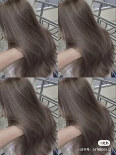 Cool Tone Brown Hair, Hair Color Asian, Beige Hair, Ash Hair Color, Brown Hair Looks, Ash Brown Hair, Korean Hair, Ash Blonde Hair