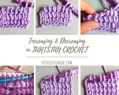 crochet instructions showing how to use the finishing stitchs on an afghan pattern