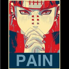 Pein/Pain/Nagato from Naruto All Mighty Push, Akatsuki Family, Retro Style Posters, Poster Anime