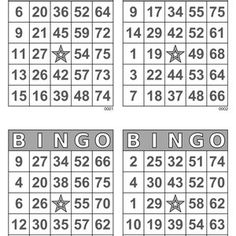 four different printable numbers for the number 1 to 10, including one with three stars