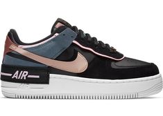 Nike Air Force 1 Shadow Spruce Aura White (W) - CW2655-001 Aura White, Painted Nikes, Womens Red Shoes, Nike Air Force 1 Shadow, Sneak Attack, Air Force 1 Shadow, Skater Shoes, Fall Booties, Fresh Shoes