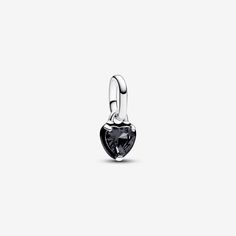 Love has no limits when you wear the Pandora ME Black Chakra Heart Mini Dangle Charm. This sterling silver heart charm features black hand-applied enamel and a black heart-shaped man-made crystal at centre. The reverse side features a polished sterling silver heart with grooved lines and cut-out detailing. A reminder that wild hearts can't be broken, this mini dangle charm brings a depth to your look, symbolising that love – for yourself and others – always wins. Compatible with Pandora ME and P Pandora Me, Diy Jewelry Gifts, Charms Pandora, Christmas Gift Jewelry, Dangle Charms, Stunning Jewellery, Wild Hearts, Black Heart, Sterling Silver Heart