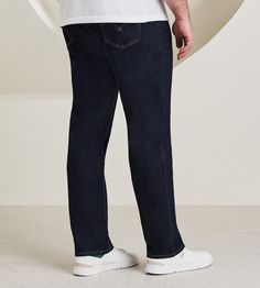 Levi's made for you. Ditch wide pant legs and put on a pair of Levi's 541 Tapered Athletic fit jeans. Designed with a spacious thigh and a tapered leg opening, this denim gives you a slim fit without the restriction. | Levi's 541™Athletic Fit Five-Pocket Jeans in Indigo, Size 40 Waist/32Large | Cotton/Elastane Levi's Straight Leg Pants With Pockets, Levi's Relaxed Fit Bottoms With Standard Cut Leg, Levi's Full-length Bottoms With Pockets, Levi's Full Length Bottoms With Pockets, Levi's Relaxed Fit Tapered Leg Pants, Relaxed Fit Straight Pants With Hip Pockets, Straight Leg Bottoms With Functional Pockets, Straight Pants With Relaxed Fit And Hip Pockets, Straight Pants With Hip Pockets In Relaxed Fit