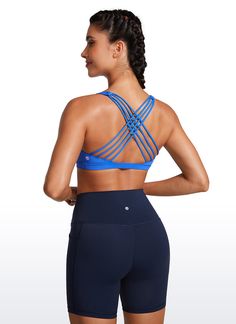 The Nakedfeel collection aims at providing silky soft feeling, while maintaining remarkable breathability and stretchability. These sports bras are suitable for low impact activities. Low-friction support for every distraction-free movement. Feature & Fitting: 
 Nakedfeel collection 
 Design for yoga 
 
 Light support,low cut 
 Pockets for removeable pads 
 Strappy back  for appropriate support 
 Fabric: 
 Buttery soft, so comfortable and lightweight 
 Slick, cool to touch 
 4-Way stretch, g Sports Bra With Built-in Padding For Light Exercise, Stretch Push-up Bra For Yoga, Stretch Push-up Yoga Bra, Breathable Sports Bra With Medium Support For Pilates, Breathable Sports Bra For Medium Support During Pilates, Supportive Stretch Bra With Breathable Material, Supportive Stretch Bra With Breathable Fabric, Breathable Supportive Stretch Bra, Supportive Stretch Bra With Breathability