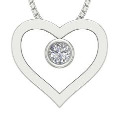 Natural Earth-mined Diamond Gold Jewelry. 100% Customer Satisfaction Guarantee or Money Back. Free Shipping with in USA. The Orion Bezel Set Round Cut Diamond Unique Heart Shape Pendant.It makes a special gift because of it design and he fact that this is the most loved accessory worn by girls.Power up the bond between you and your loved one.You can buy it through our website today. Diamond Information: Diamond Pieces : 1 Pieces Diamond Carat : 0.25 Carats Diamond Shape : Round Diamond Cut : Rou Elegant Gemstone Heart Necklace For Anniversary, Diamond Heart Cut Birthstone Necklace, Diamond Heart Cut Birthstone Necklaces, White Gold Heart Cut Gemstone Necklace, Fine Jewelry Heart Necklace With Gemstone For Anniversary, Valentine's Day Diamond Heart Necklace With Gemstone, Valentine's Day Diamond Gemstone Heart Necklace, Fine Jewelry Gemstone Heart Necklace For Anniversary, Anniversary Heart Necklace With Bezel Setting