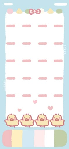 a baby shower mat with three little chicks on it and a bow tie around the edge