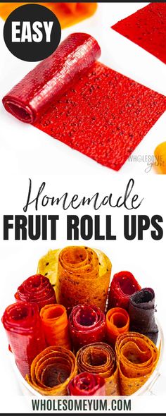 Fruit Leather Recipe Fruit Roll Ups Homemade, Homemade Fruit Roll Ups, Canning Jelly, Homemade Bars, Fruit Leather Recipe, Fruit Appetizers, Apricot Fruit, Food For Kids, Roll Ups Recipes