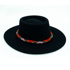 Price includes a Brigitte Sambboho hat & a Red Vogue hatband. Save 10% with this bundle. Select hat size. Hatband is one size fits all. Hatband is removable. The fanciest hat you will ever wear. Sambboho's Brigitte black hat is a dipped crown boater design with a custom trimmed genuine velvet black band. A structured and stiff short-brimmed boater style. Use to make an impression! Dipped crown oval boater hat in Black Trimmed with genuine Velvet Black Band Hat material: 100% soft Brazilian w Winter Festival Top Hat With Curved Brim, Winter Festival Top Hat With Short Brim, Red Fedora Felt Hat For The Beach, Red Fedora Felt Hat For Beach, Red Fedora Felt Beach Hat, Red Brimmed Festival Costume Hats And Headpieces, Red Brimmed Festival Costume Hat, Red Brimmed Costume Hat For Festival, Red Brimmed Costume Hats And Headpieces For Festivals