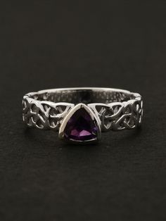 $35.00 | Create a lasting impression and turn heads wherever you go with this minimalistic Celtic knot ring in natural Amethyst. The perfect unique gift for her. Silver Celtic Rings, celtic rings women, celtic rings engagement, unique minimalistic wedding rings, minimalistic rings silver, minimalistic rings celtic, celtic knot designer ring, minimialistic rings stacking, silver enagegement ring, amethyst ring vintage, amethyst ring simple, amethyst ring silver, amethyst ring silver band, unique Symbolic Amethyst Jewelry For Gift, Spiritual Purple Amethyst Wedding Ring, Amethyst Promise Ring With Stone Setting, Mystical Adjustable Birthstone Rings, Spiritual Amethyst Wedding Ring, Spiritual Amethyst Gemstone Ring For Wedding, Mystical Purple Promise Ring Jewelry, Adjustable Purple Crystal Birthstone Ring, Adjustable Purple Birthstone Ring