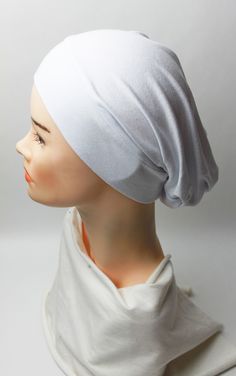 A cap made of natural stretchy material (viscose + 2% elastane) is a universal cap to wear at home and outside at any weather. Soft and cozy, suitable for any occasion. Casual White Bonnet One Size, Casual White One-size Bonnet, Casual White Cotton Bonnet, Casual Soft Bonnet, One Size Fits Most, Casual Soft Bonnet One Size Fits Most, Soft Casual Bonnet One Size, Bonnet Cap, Chemo Caps, Night Cap