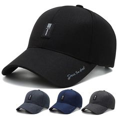 Season:Spring   Fall,Summer; Gender:Men's; Quantity:1pcs; Style:Beach,Travel; Hats Category:Baseball Cap,Trucker Hat; Occasion:Outdoor,Vacation; Material:Polyester; Function:Fashion,Sunscreen,Breathable,Adjustable; Pattern:Plain; Front page:FF; Listing Date:05/08/2023; Head Circumference:56-60 Breathable Casual Baseball Cap For Summer, Casual Breathable Baseball Cap For Summer, Summer Sports Hats With Letter Print, Black Baseball Cap For Summer Outdoor, Blue Breathable Summer Hat, Solid Color Baseball Cap For Summer Outdoor Activities, Black Baseball Cap For Vacation, Black Snapback Baseball Cap For Vacation, Trendy Black Baseball Cap For Vacation