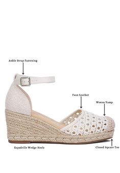 Ideally paired with a pair of jeans and a summery top or an elegant maxi dress, these espadrilles are about to be your go-to for all fancy events or when the day calls for a relaxed, cozy outfit and some decent wedge heels.Type: EspadrillesUpper Material: Faux LeatherLight Cushion InsolesOuter Sole: TPRAnkle Strap DetailPin Buckle FasteningWedge HeelClosed Square ToeLight Cushion InsoleSH4559Made In: ChinaMaterial Composition: Faux Leather Fancy Event, Heeled Espadrilles, Comfortable Wedges, Relaxed Outfit, Elegant Maxi Dress, Flying Monkey Jeans, Stylish Sandals, Espadrille Wedge, Judy Blue Jeans