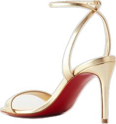 Metallic Heels With Heel Strap And Single Toe Strap, Sleek Gold Sandals With Pointed Toe, Metallic Sandals With Heel Strap And Pointed Toe, Metallic Pointed Toe Sandals With Heel Strap, Sleek Gold Sandals With Single Toe Strap, Metallic Sandals With Padded Heel And Pointed Toe, Sleek Gold Ankle Strap Sandals, Metallic High Heel Sandals With Padded Heel, Sleek Metallic Sandals For Summer