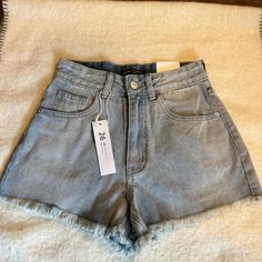 Nwt Shein Cut-Off Jean Shorts Button And Zip Fringe Pockets In Perfect New Condition Spring Denim Blue Shorts With Button Closure, Light Wash Button Closure Shorts For Spring, Light Wash Shorts With Button Closure For Spring, Summer Light Wash Bottoms With Button Closure, Spring Light Wash Shorts With Button Closure, High Waist Light Wash Shorts With Button Closure, Light Wash Cotton Shorts With Button Closure, Light Wash High-waisted Shorts With Button Closure, Light Wash Shorts With Button Closure