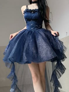 Glitter Princess Dress, Cute Dresses For Party, Jumper Skirt, Pretty Prom Dresses, Fairytale Dress, Spring Summer Dress, Prom Dresses Blue, Fancy Outfits, Lolita Dress