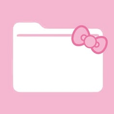 a pink hello kitty wallpaper with a bow on it's head and ears