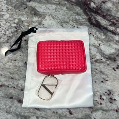 - 100% Authentic Condition: Brand New Color: Valentino Red / Gold Hardware Approximate Dimensions: 6.75” Length X 4” Height X 1.5” Width Trendy Red Pouch With Zipper, Chic Red Rectangular Pouch, Compact Red Bag For Daily Use, Red Rectangular Coin Purse With Zipper, Valentino Red, Red Studs, Valentino Bags, Makeup Pouch, Red Valentino