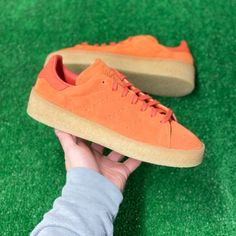 Item: Adidas Stan Smith Size: Men's Us. Size: 7 Condition: New With Box *Box Does Not Have Lid Bundle And Save: Visit Our Store And Send A Message With Your Bundle 100% Authentic Orange Suede High-top Sneakers, Adidas Suede Low-top Skate Shoes, Custom Suede Sneakers For Sports With Round Toe, Adidas Low-top Skate Shoes With Contrast Sole, Adidas Slip-on Sneakers With Rubber Sole, Adidas Custom Lace-up Sneakers With Gum Sole, Orange Suede Sneakers For Streetwear, Adidas Suede Skate Shoes With Round Toe, Adidas Custom Low-top Sneakers With Gum Sole