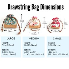 Drawstring Bag PDF Sewing Pattern Instant Download Flat - Etsy Easy Drawstring Bag Tutorial, How To Make A Drawstring Bag, Lined Drawstring Bag Tutorial, Dice Bag Pattern, Drawstring Bag Diy, Drawstring Bag Tutorials, Bag Free Pattern, Drawstring Bag Pattern, Dice Bags