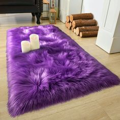 PRICES MAY VARY. Like the Real Fur: A more ethical choice for animal life, and embrace the soft, luxurious feel the same as real fur from this gorgeous faux fur rug. The Luxury of Softness: With over 3-inch plush and its natural gloss, our faux sheepskin rug is super soft and cozy to step on when you get out of bed, warming up your feet since the day begins. Premium Suede Backing: The fluffy bedroom rug with high-end suede backing, unlike other brands who use pvc or dots which will break down as Bedroom Rug Runner, Faux Fur Rugs, Fluffy Bedroom, Fur Rugs, Fuzzy Rug, Faux Sheepskin Rug, Room Girls, Shag Carpet, Faux Fur Rug